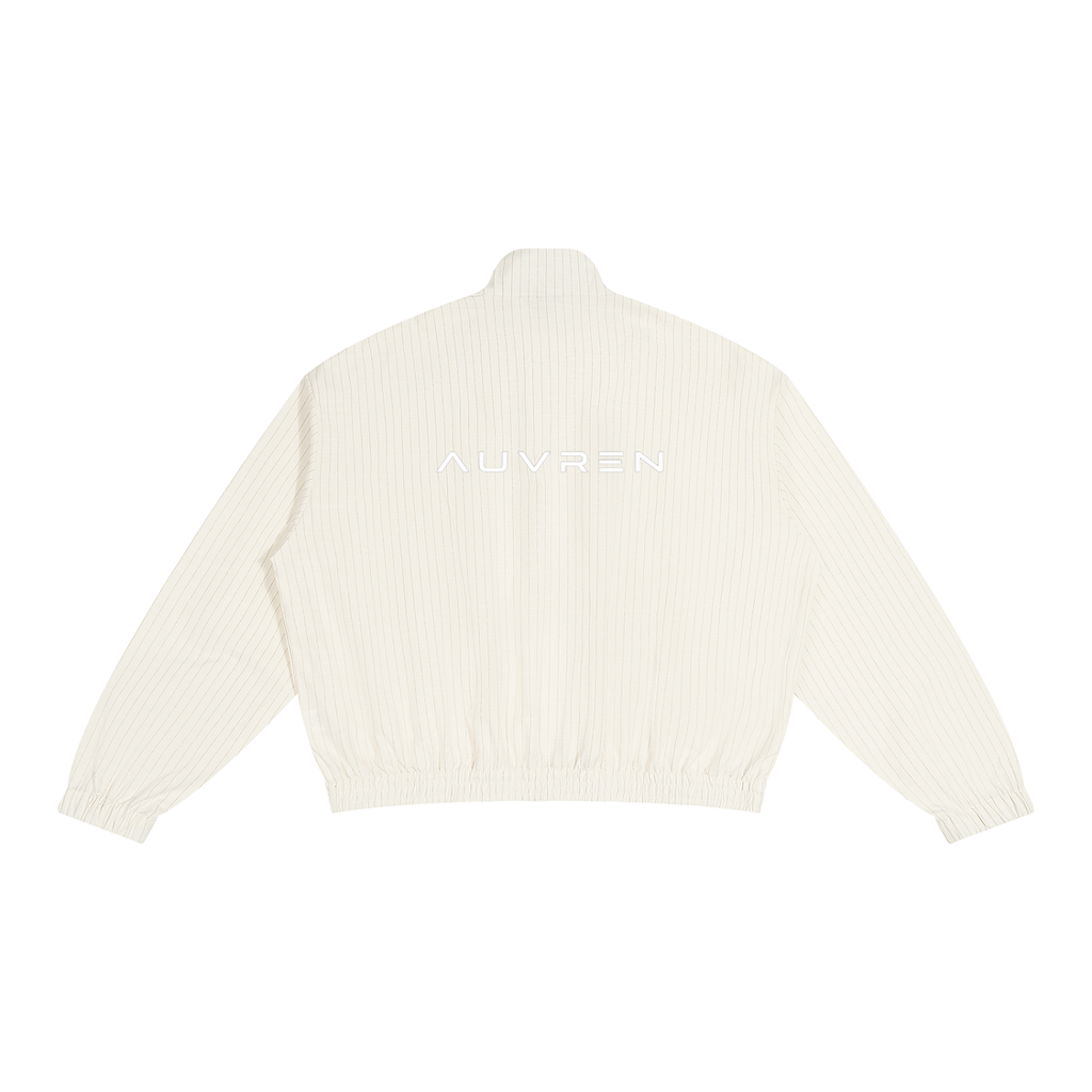 AUVREN Pinstripe Motion Track Jacket