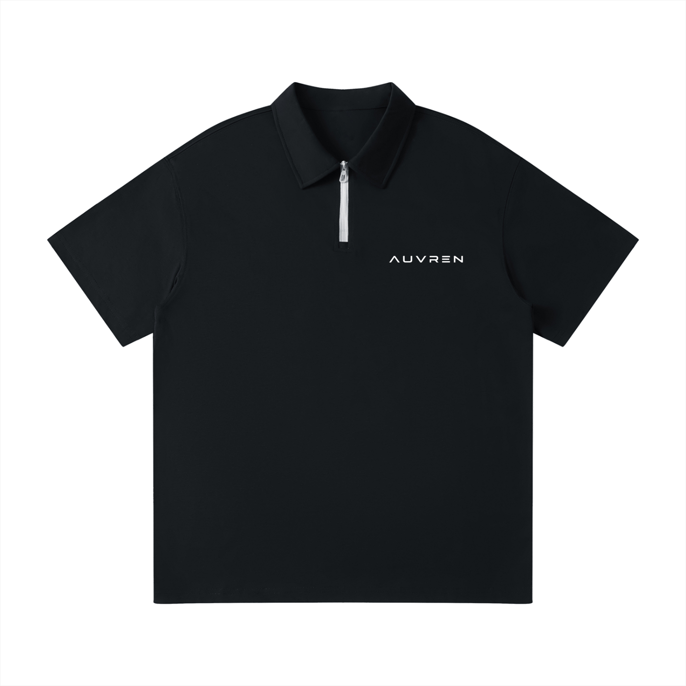 AUVREN Axis Zip Performance Polo