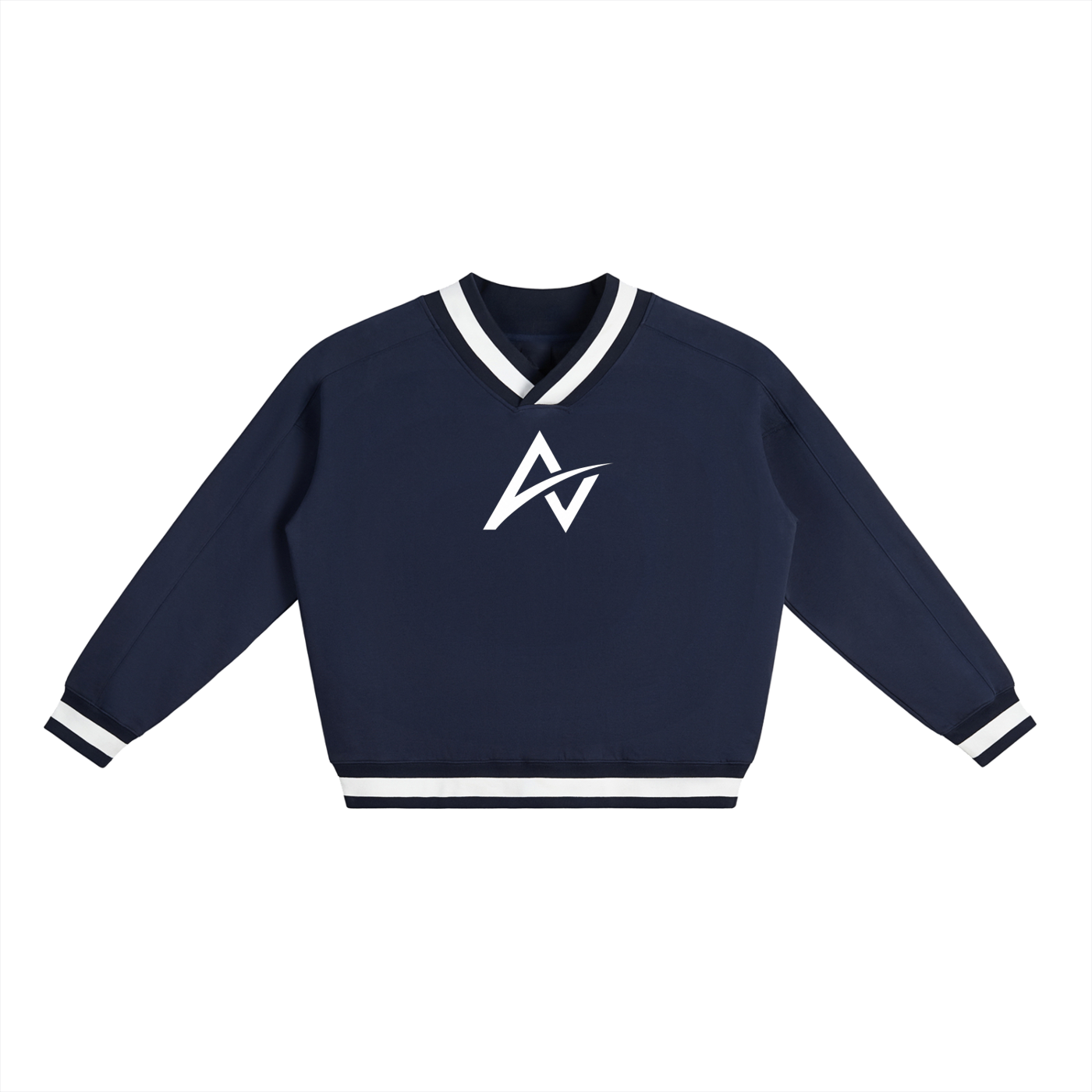 AUVREN Tempo Varsity V-Neck Sweatshirt